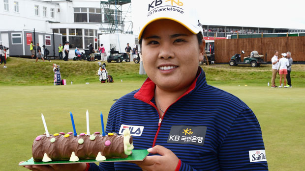 Inbee Park celebrates her birthday at the 2014 RICOH Women's British Open