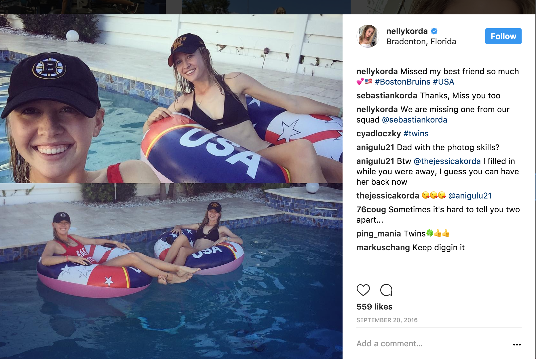 Nelly Korda Instagram : Jessica and Nelly Korda: Sisters By Blood, Best Friends By ...