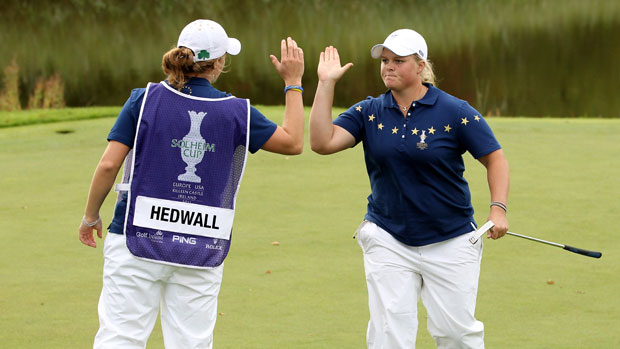 Caroline Hedwall at 2011 Solheim Cup
