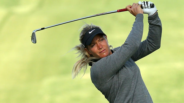 Suzann Pettersen during the First Round of the 2013 Kraft Nabisco Championship