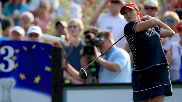 Cristie Kerr during Friday Morning Foursome Matches at the Solheim Cup