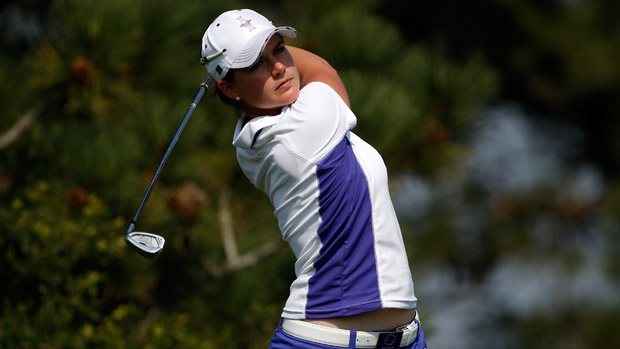 Caroline Masson during the afternoon four-ball matches at the Solheim Cup