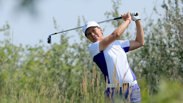 Catriona Matthew during the afternoon fourball matches for the Solheim Cup 