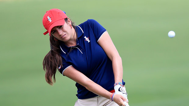 Gerina Piller during practice for the 2013 Solheim Cup