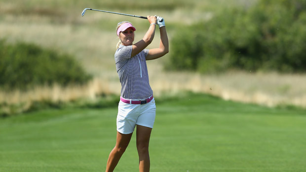 Anna Nordqvist during the second day of practice at the Solheim Cup