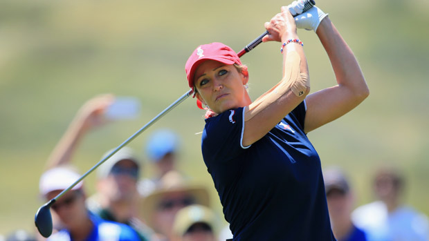 Cristie Kerr during the third day of practice at the Solheim Cup
