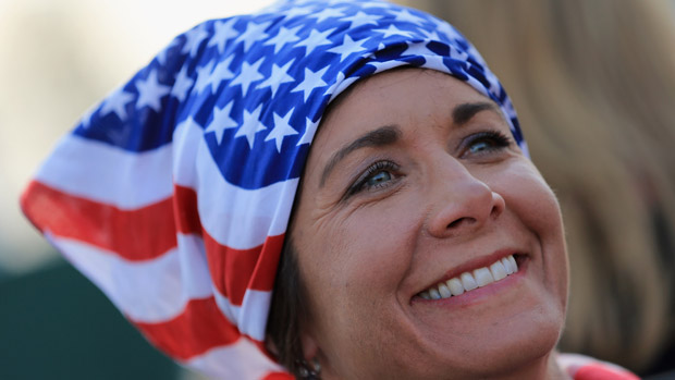 Laura Diaz during the Opening Ceremony of the 2013 Solheim Cup