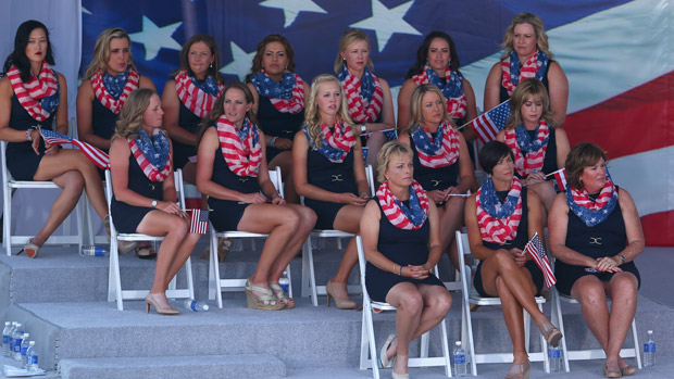 USA Solhiem Cup Team during the Opening Ceremony of the 2013 Solheim Cup