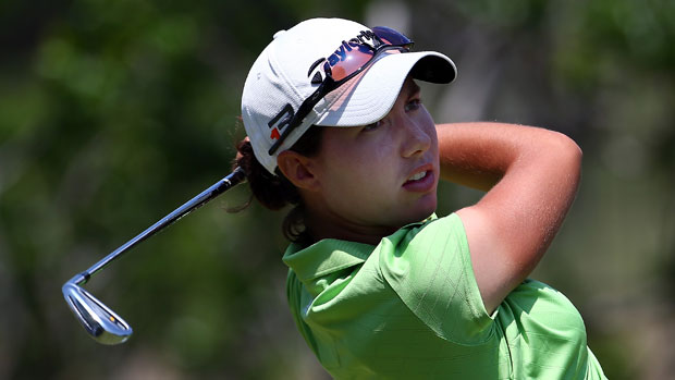 Carlota Ciganda during the final round of the North Texas LPGA Shootout