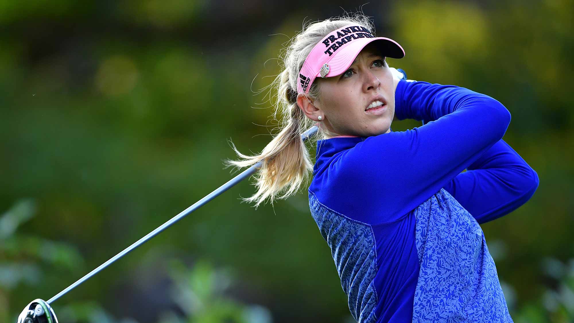  Jessica Korda of USA during the first round of the Evian Championship at The Evian Golf Club in Evian-les-Bains, France
