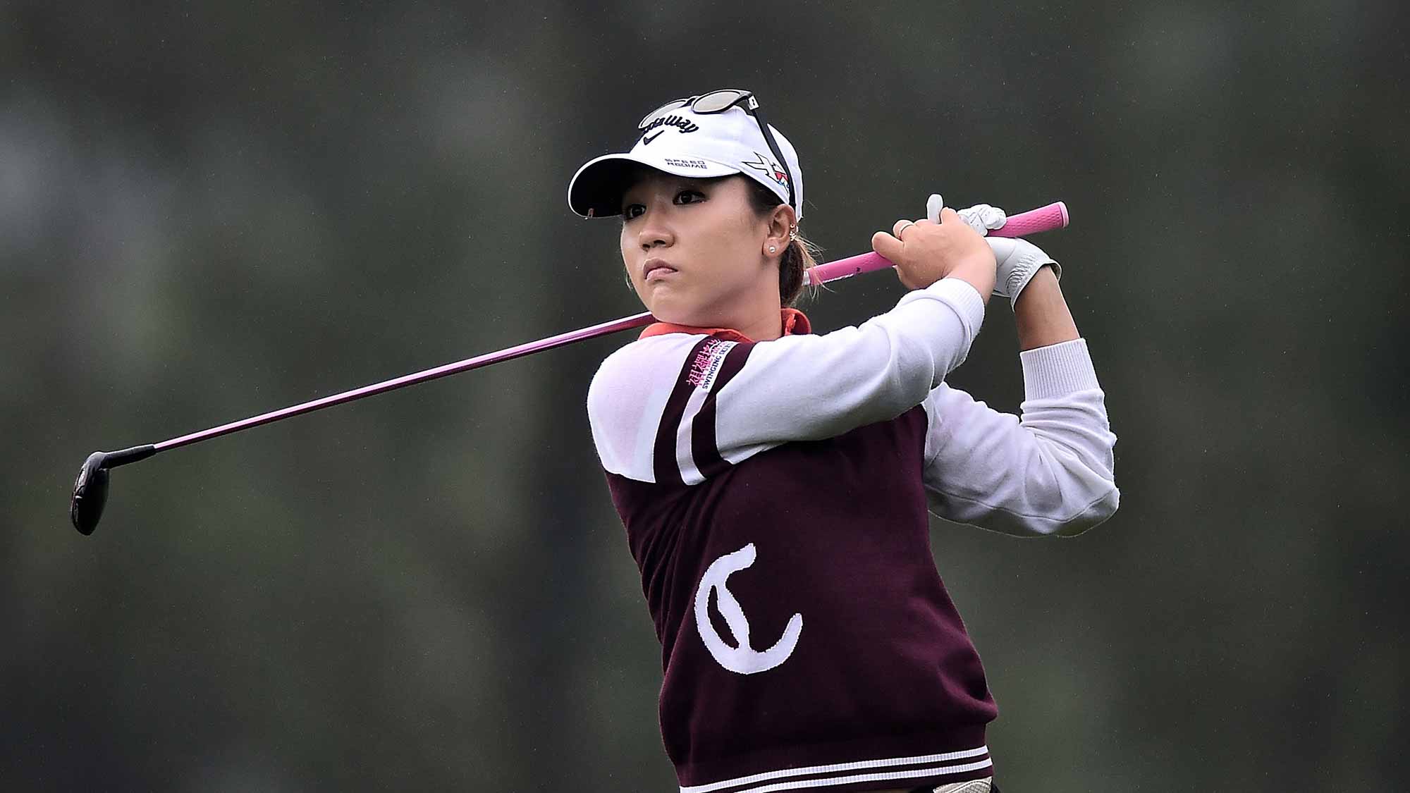 Lydia Ko of New Zealand plays a shot during day three of 2015 Fubon LPGA Taiwan Championship at Miramar Golf Country Club